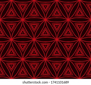 Nahtloser geometrischer Hintergrund. Textur für Tapete, Einladung. Illustration. Vector