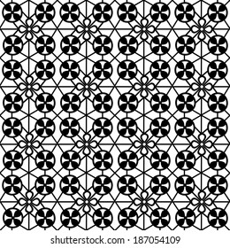 seamless lace with heart pattern on a white background