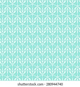 seamless lace network on a turquoise background