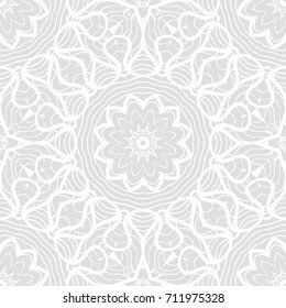 seamless lace pattern with abstract floral ornament. vector illustration