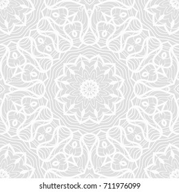 seamless lace pattern with abstract floral ornament. vector illustration