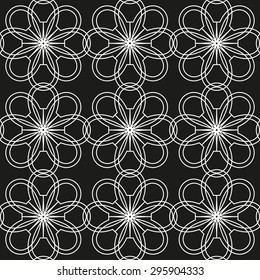 Seamless lace pattern with abstract flowers; infinitely wallpaper, decoration for your design; invitation cards, wallpaper, and more.