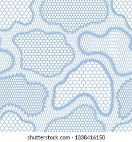 Seamless lace pattern with abstract shapes. Vintage fashion textile.
