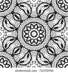 seamless lace pattern with flower design. vector illustration