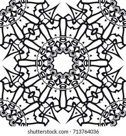 seamless lace pattern with flower design. vector illustration
