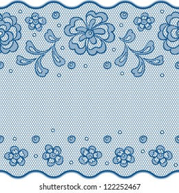 Seamless lace pattern, flower vintage vector background.