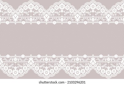 Seamless lace pattern, flower vintage vector background.