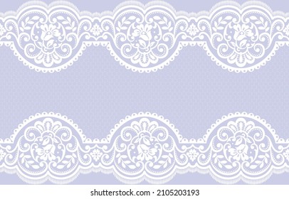 Seamless lace pattern, flower vintage vector background.