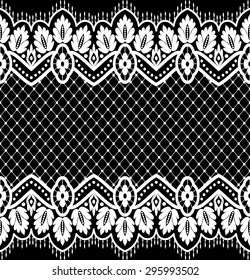 Seamless lace pattern, flower vintage vector background.