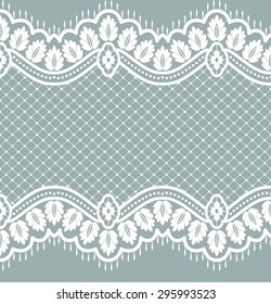 Seamless lace pattern, flower vintage vector background.