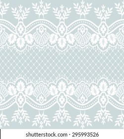 Seamless lace pattern, flower vintage vector background.