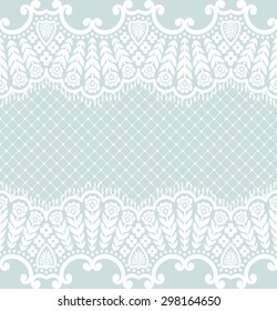 Seamless lace pattern, flower vintage vector background.