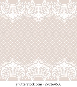 Seamless lace pattern, flower vintage vector background.