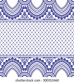 Seamless lace pattern, flower vintage vector background.