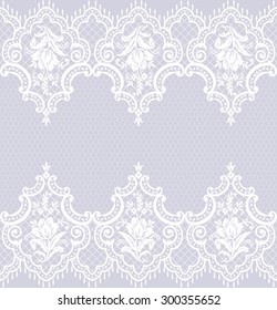 Seamless lace pattern, flower vintage vector background.