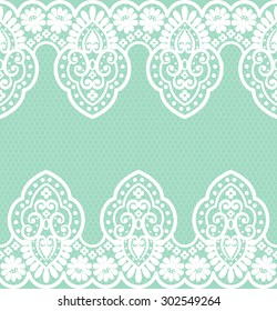 Seamless lace pattern, flower vintage vector background.