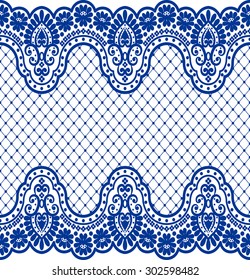 Seamless lace pattern, flower vintage vector background.