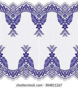 Seamless lace pattern, flower vintage vector background.