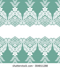 Seamless lace pattern, flower vintage vector background.