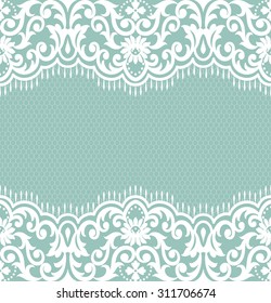 Seamless lace pattern, flower vintage vector background.