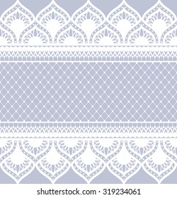 Patrón de encaje, fondo vectorial floral.