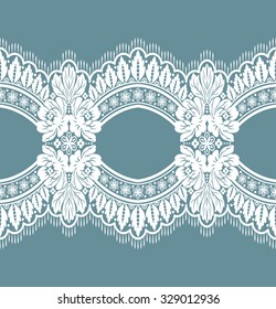 Patrón de encaje, fondo vectorial floral.