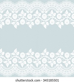 Patrón de encaje, fondo vectorial floral.