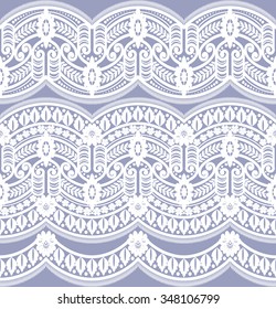 Seamless lace pattern, flower vintage vector background.