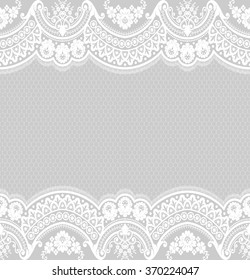Padrão de renda sem costura, fundo vetor vintage flor.
