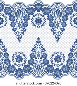 Seamless lace pattern, flower vintage vector background.