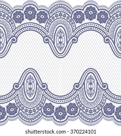 Seamless lace pattern, flower vintage vector background.