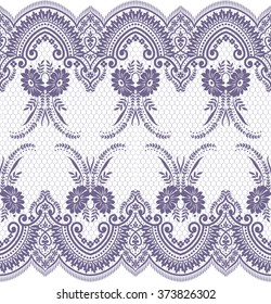 Seamless lace pattern, flower vintage vector background.