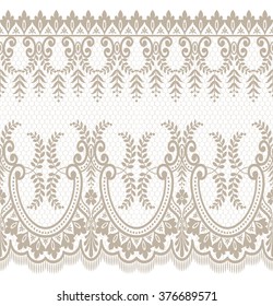 Patrón de encaje, fondo vectorial floral.