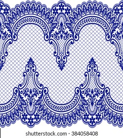 Patrón de encaje, fondo vectorial floral.