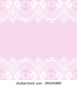 Seamless lace pattern, flower vintage vector background.