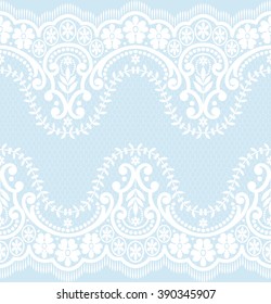 Seamless lace pattern, flower vintage vector background.