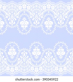 Seamless lace pattern, flower vintage vector background.