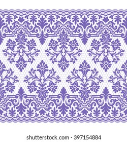 Seamless lace pattern, flower vintage vector background.