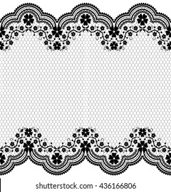Seamless lace pattern, flower vintage vector background.