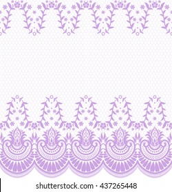 Seamless lace pattern, flower vintage vector background.