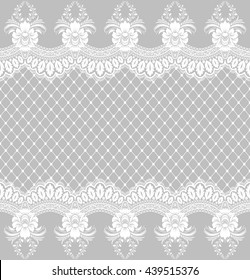 Seamless lace pattern, flower vintage vector background.