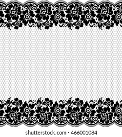 Seamless lace pattern, flower vintage vector background.