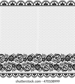 Seamless lace pattern, flower vintage vector background.