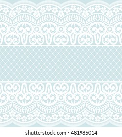 Seamless lace pattern, flower vintage vector background.