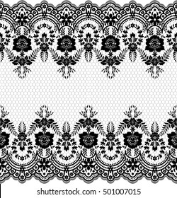 Patrón de encaje, fondo vectorial floral.