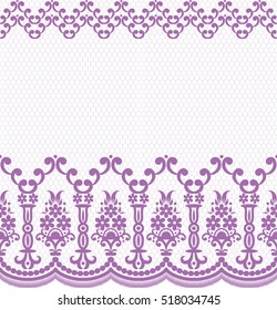 Seamless lace pattern, flower vintage vector background.