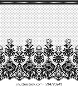Patrón de encaje, fondo vectorial floral.