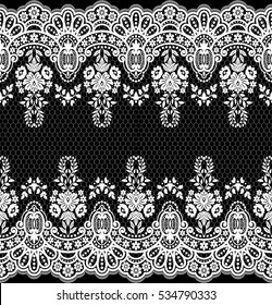 Patrón de encaje, fondo vectorial floral.
