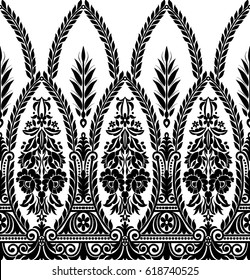 Patrón de encaje, fondo vectorial floral.