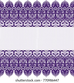 Seamless lace pattern, flower vintage vector background.